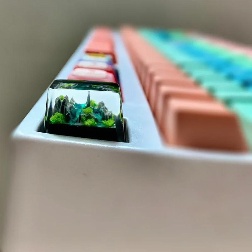Keycaps Resin RGB Mountain And - Pc Gaming Lounge ulasan dan harga